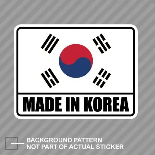 New Design Made In Korea Decal Decal Protection Scratch Decoration KOR KR Korea Vinyl Decal Decoration Decal, 13cm