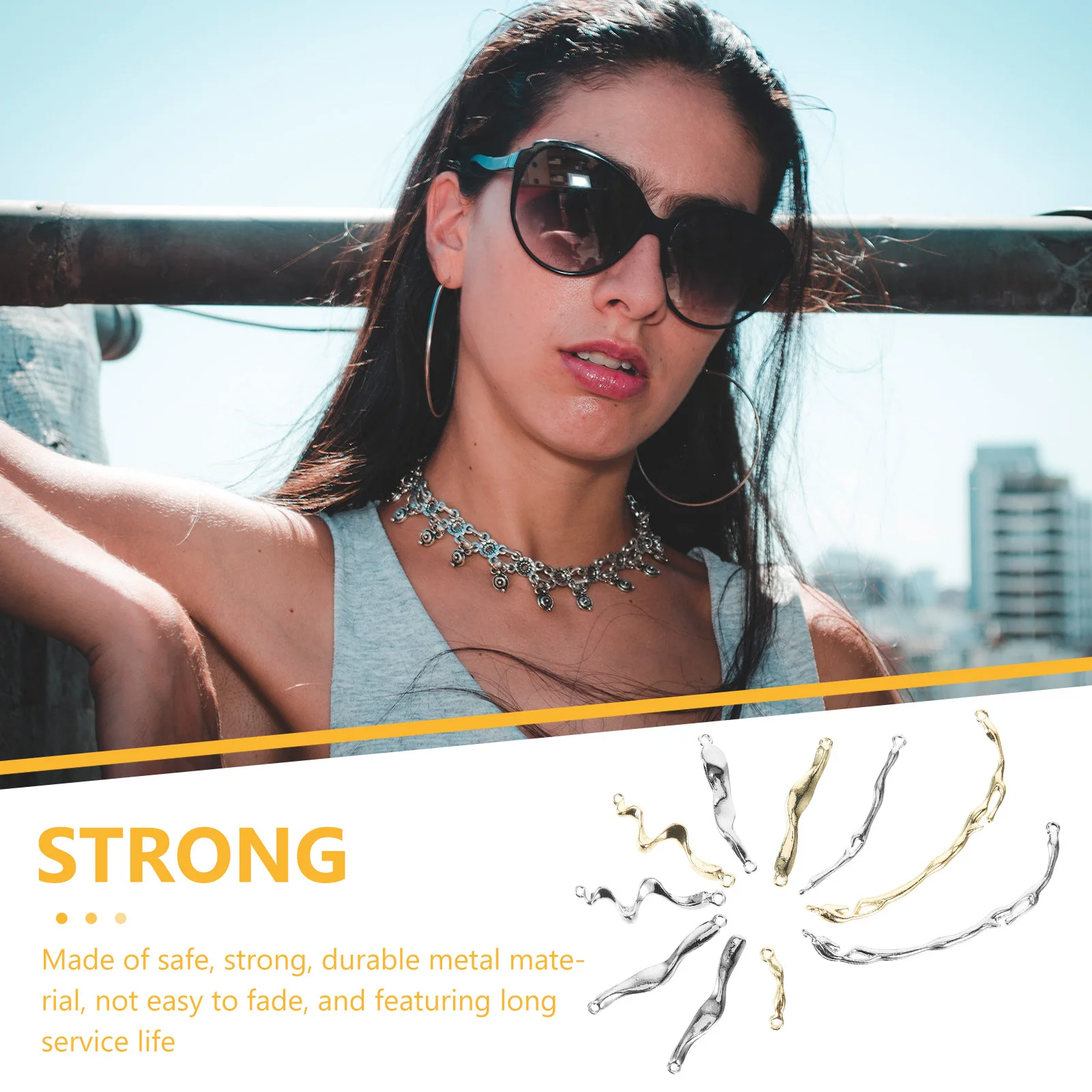 

10Pcs Metal Charms Connectors for DIY Bracelets Necklaces Jewelry Making Accessories Vintage Pendant Decorative Jewelry Parts