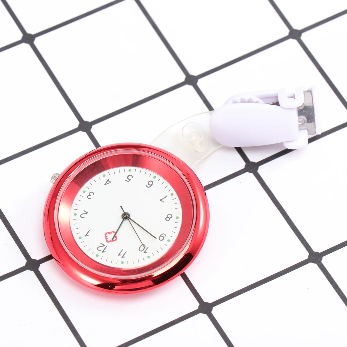 

Pocket Watch Medical Chest 4.4cm Multicolor Durable Clear Numbers Accurate Time Keeping Pin Nurse Doctor Brooch Pocket Watch
