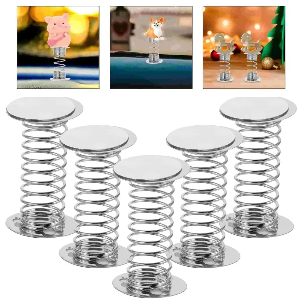 

10 Pieces of Cute Bouncing Standee Spring Base Toys – Dashboard Head-Shaking Car Bases, Dancing DIY Shaking Interior Decorations