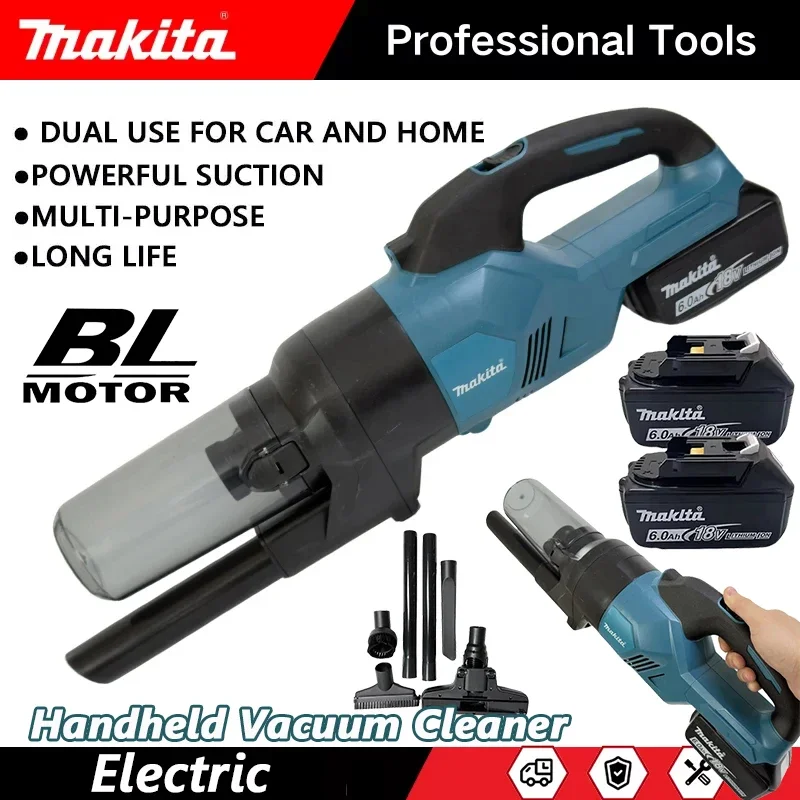 Makita Cordless Handheld Vacuum Cleaner for Home and Car Ideal for Hardwood and Carpet Floors