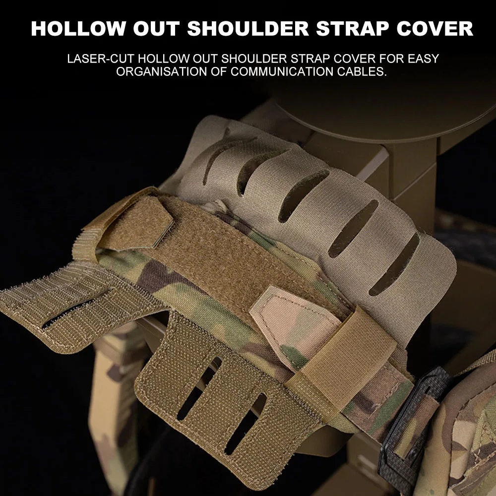 Imagem -04 - Paintball Modular Molle Colete Tático Airsoft Plate Carrier Quick Release Buckle Caça Vest Conforto Forro Equipamento de Proteção