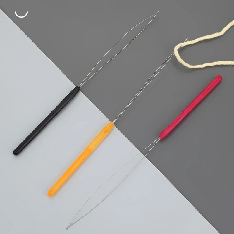 5/10Pcs Tufting Gun Needle Threader Colorful Plastic Handle Thread Threader Cross Embroidery Beading Device For Sewing Tools - Image 4