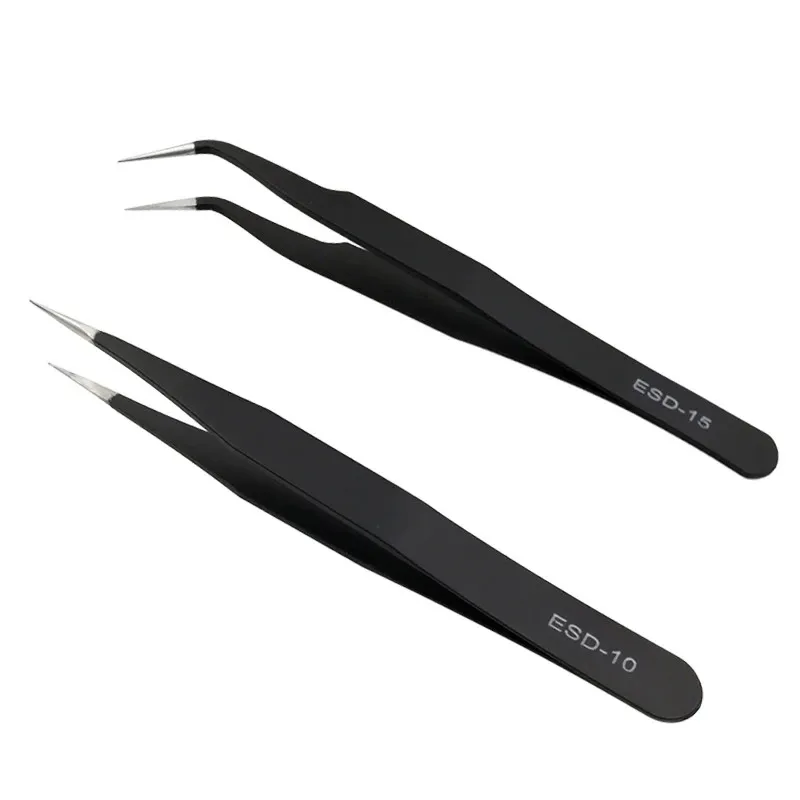 

1SET Stainless Steel Straight and Curved Eyelashes Tweezers Eyelash Extension Tweezers Makeup Tools for False Eyelashes OK 1249