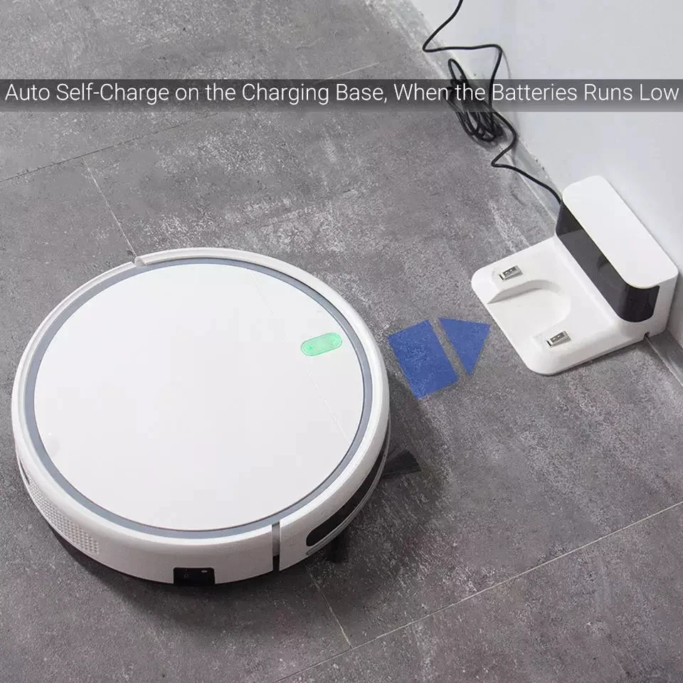 Mi Robot Vacuum Cleaner Auto Reharge APP And Voice Control Sweep and Wet Mopping Floors HEPA Filter Electric Water Tank