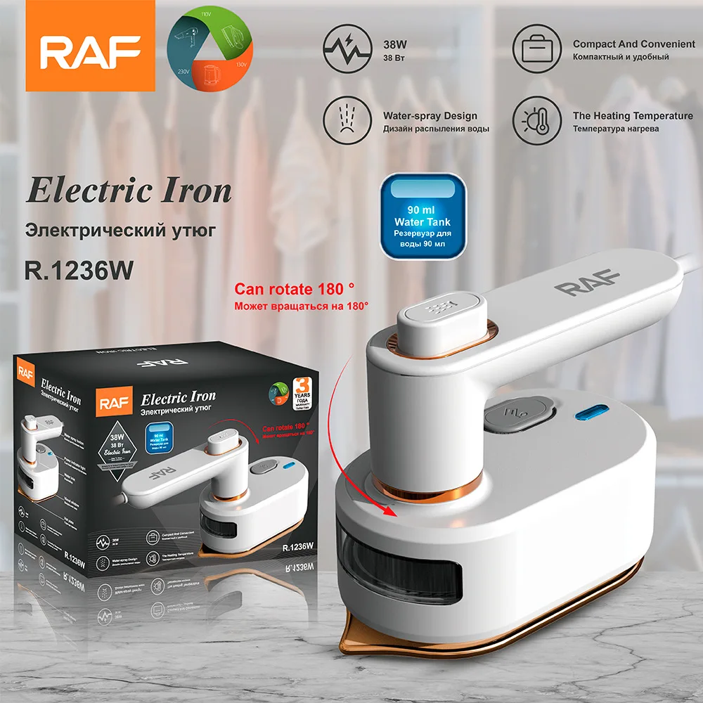 Travel Steamer Iron for Clothes,Portable Garment Travel Steamer Mini Iron 38W with Nonstick Soleplate ,Fast Heat-up Steamer