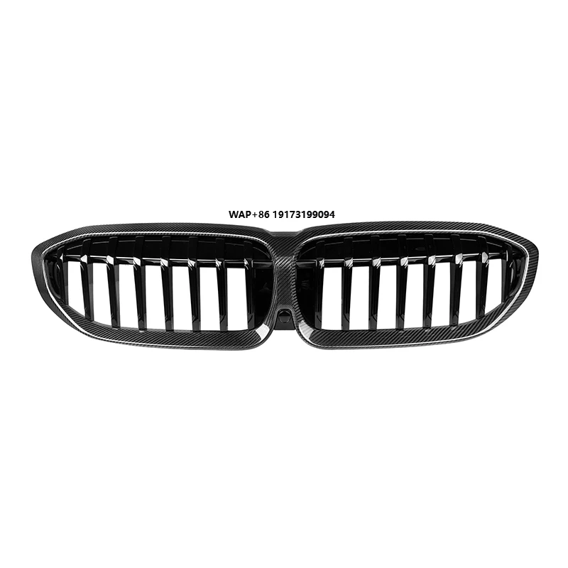 

Dry Carbon Fiber Front Bumper Kidney Grille Grid Mesh Single Slat for B-mw 3 Series G20 Pre-LCI 2019-2022 G20 Grill