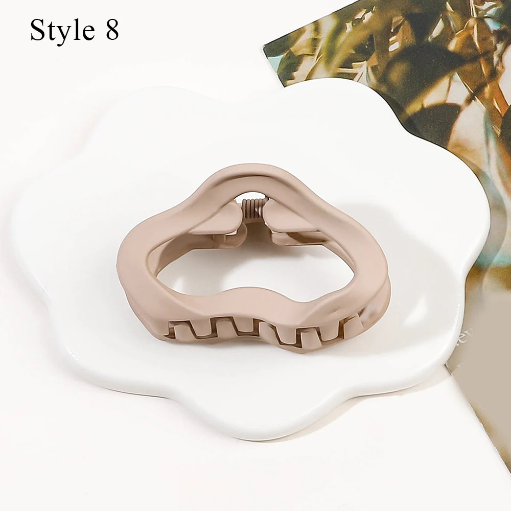 Korean Hair Clips For Women Matte Frosted Small Hair Claws Chic Headwear Hairpin Crab Barrette Little Shark Clip Girl Hair Decor