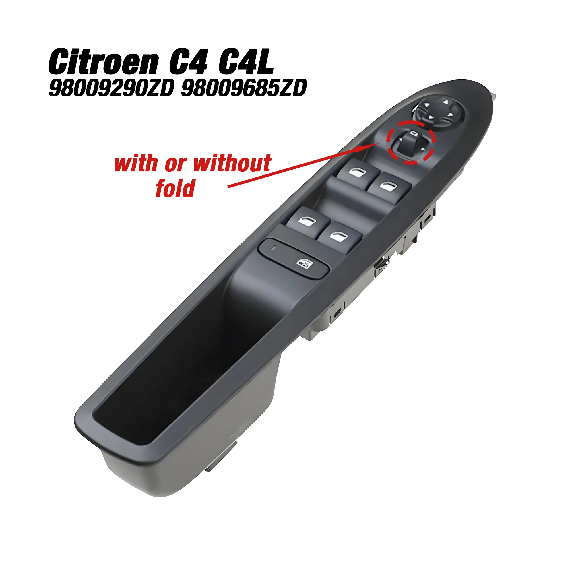

98009290ZD 98009685ZD For Citroen C4L C4 2013 2014 2015 2016,Peugeot 408 308S,Electric Mirror Power Window Switch Control Button