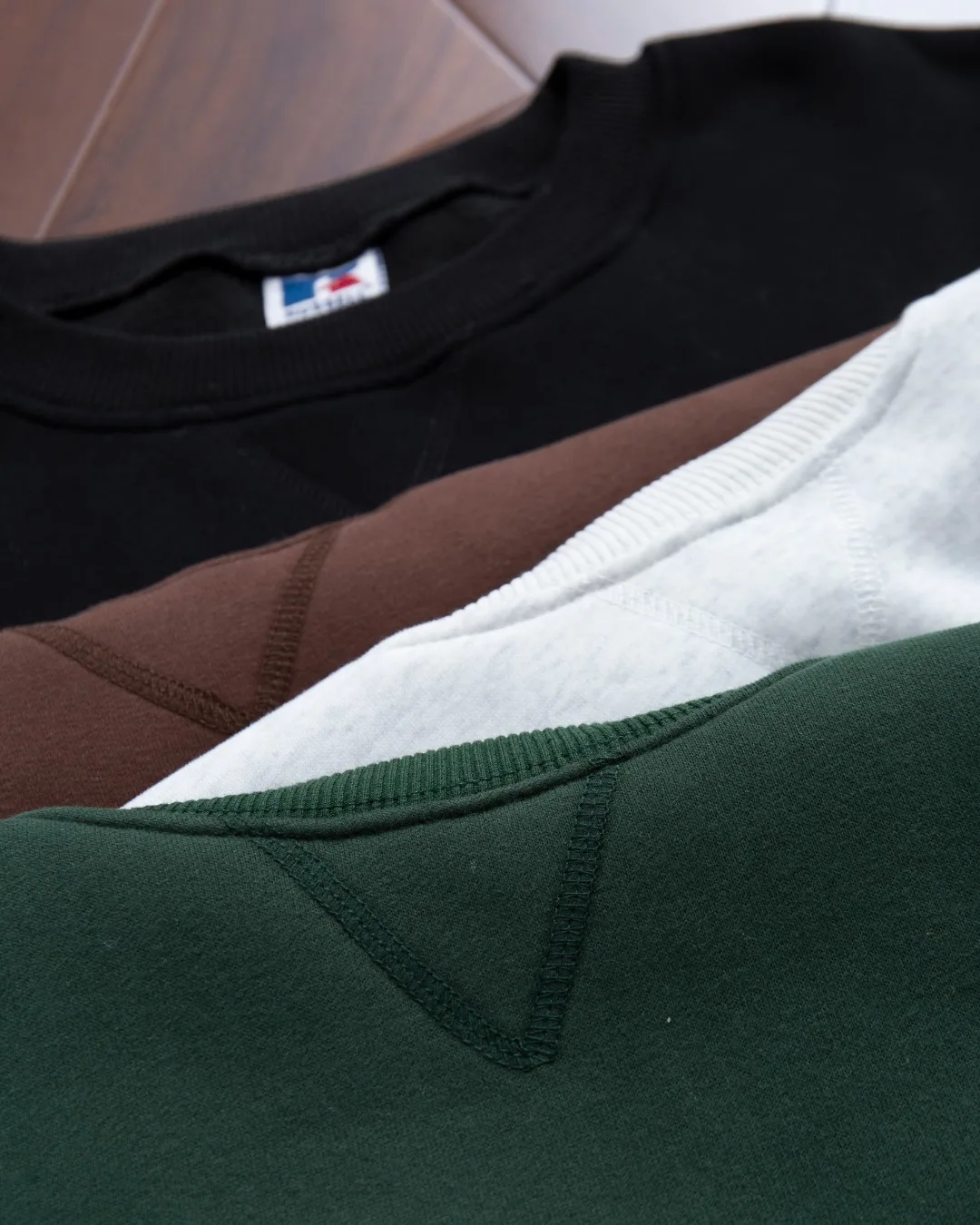 Round Neck Russell Cleanfit Oversized Crewneck Men Women High Quality Hoodie Sweatshirts