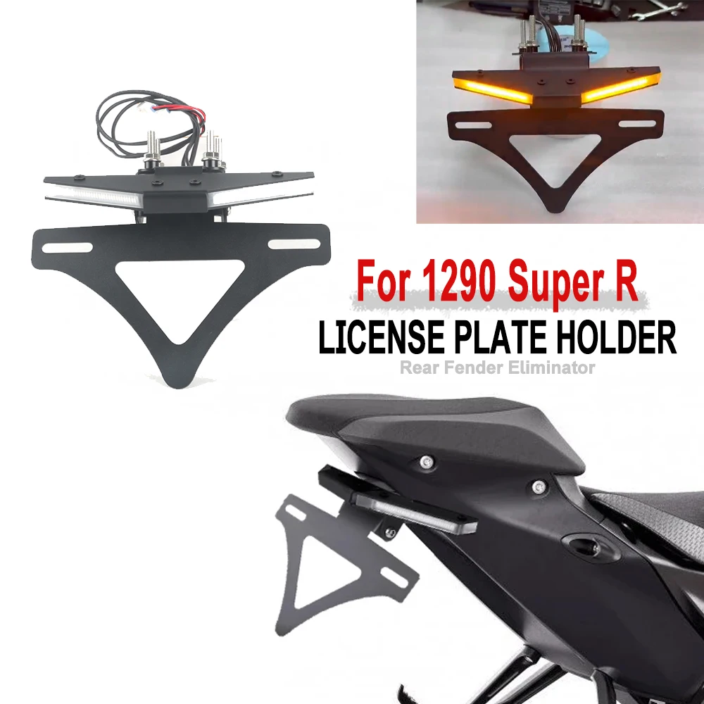 

NEW Motorcycle Accessories For 1290 Super R 2020 - 2025 Rear Tail Light Brake Turn Signals Integrated LED License Plate Bracket