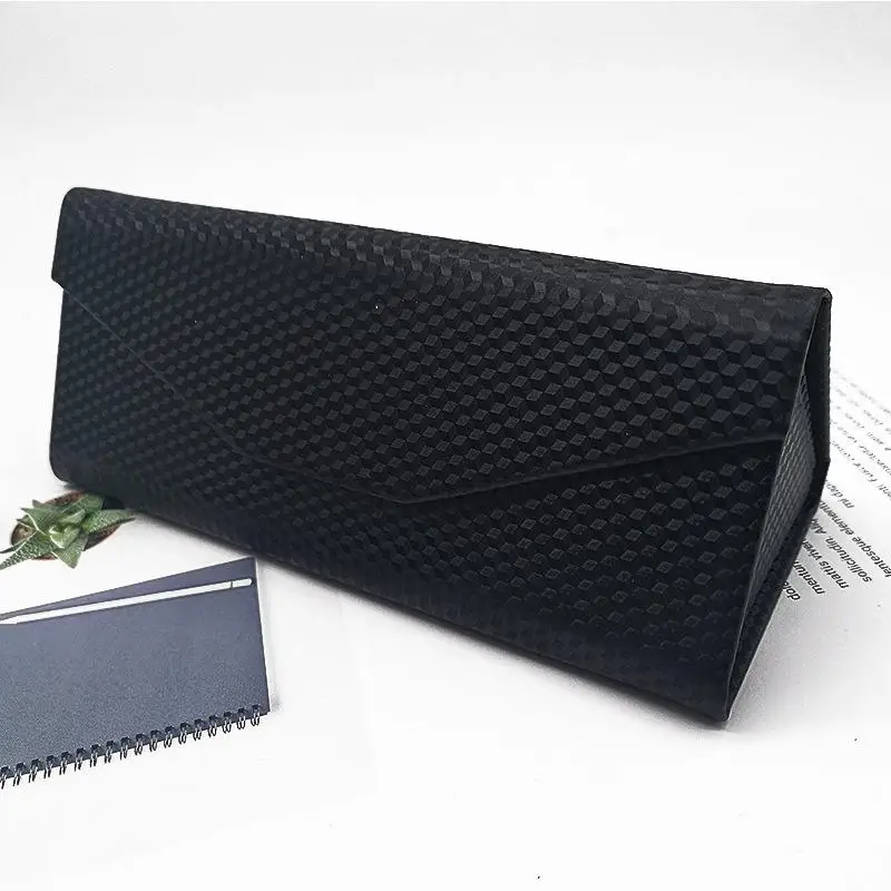 1 Piece Triangle Glasses Box Waterproof Portable Black Folding Sun Glasses Box Eyeglasses DIY Accessories Eyeglasses Case
