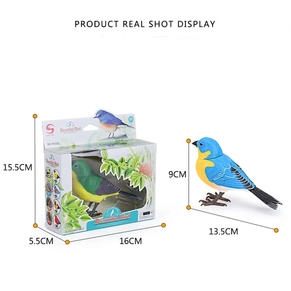 Cute Interactive Fake Birds Electronic Simulation Birds Realistic and Vivid Electric Desk Pets