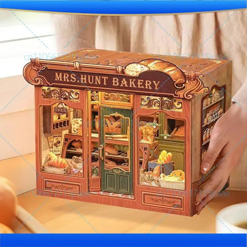 

Bakery handmade book DIY hut model small ornament