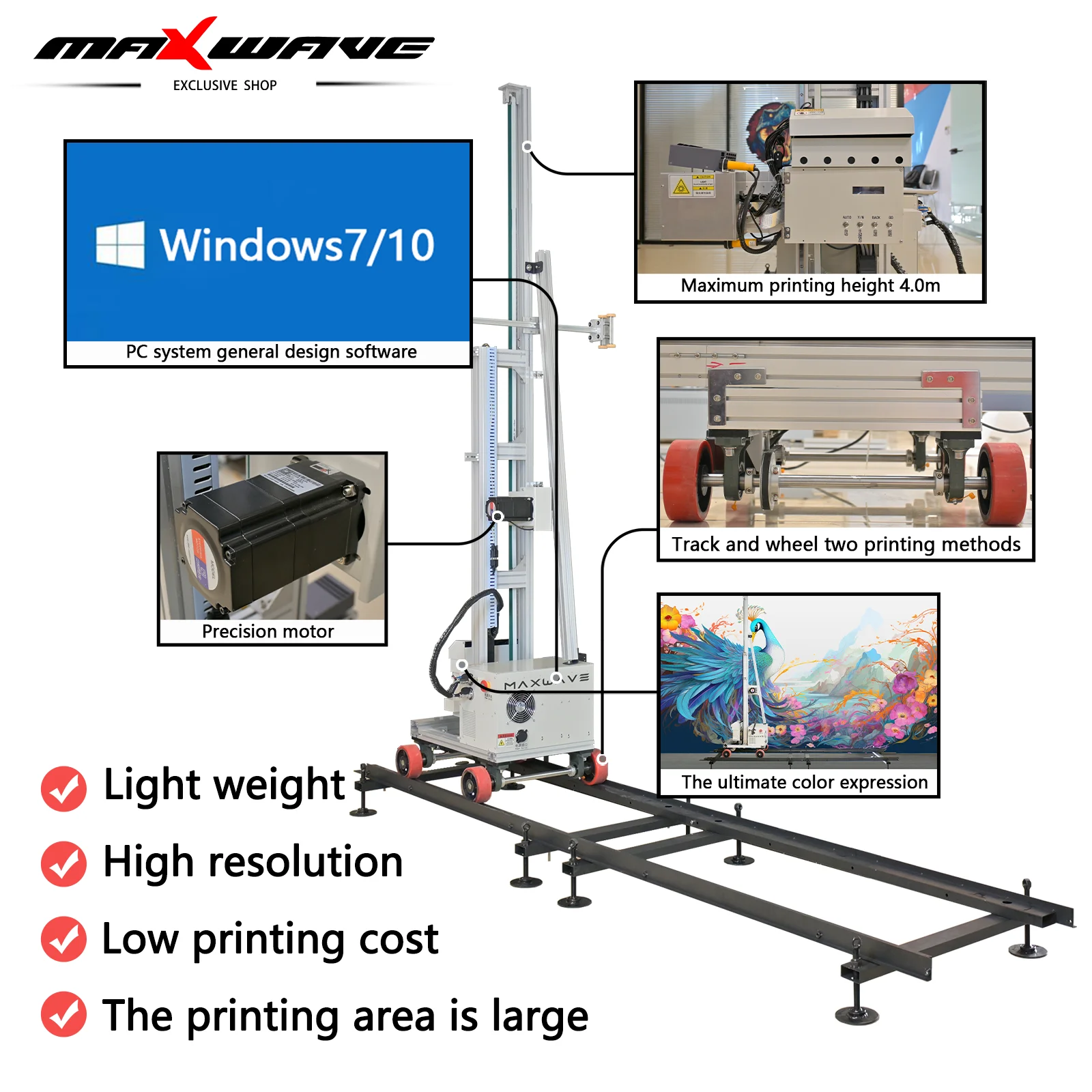 Floor Printing Machine  Red And White Laser Printer Laser Printer Wide Format Wall Paper Mural Printing Machine vertical UV wal