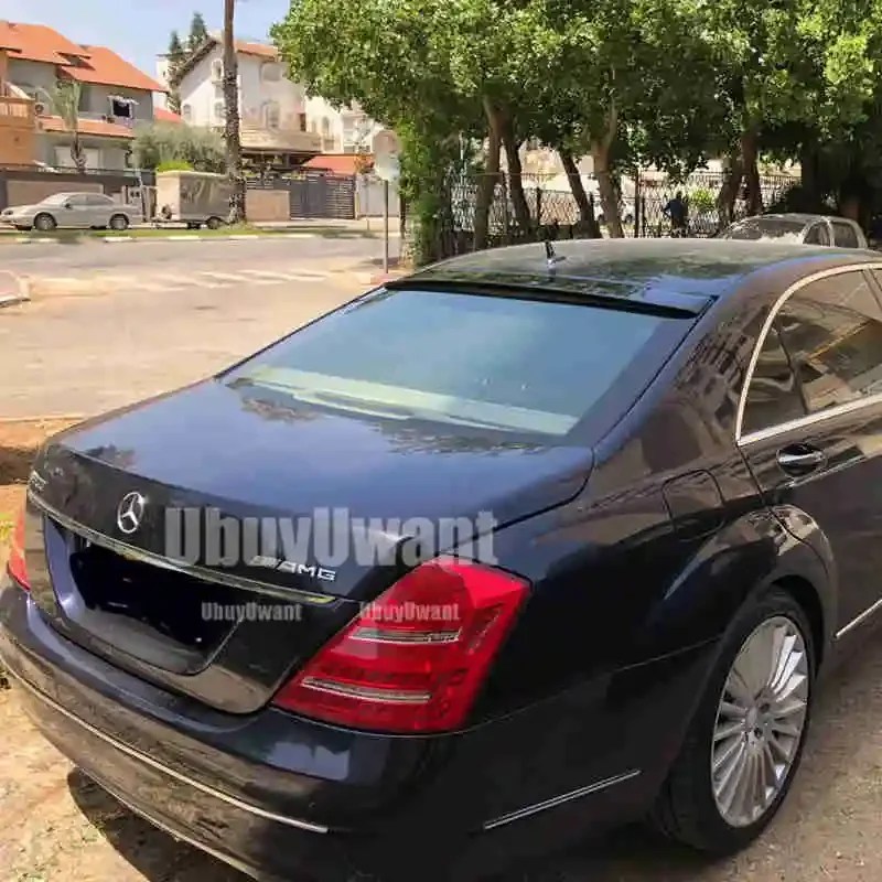Für Mercedes-Benz S-Klasse W221 Heckdachspoiler 2006-2015 S65-Stil ABS-Material Top Wing S320 S400 S420 S450 S600 – Detail 2