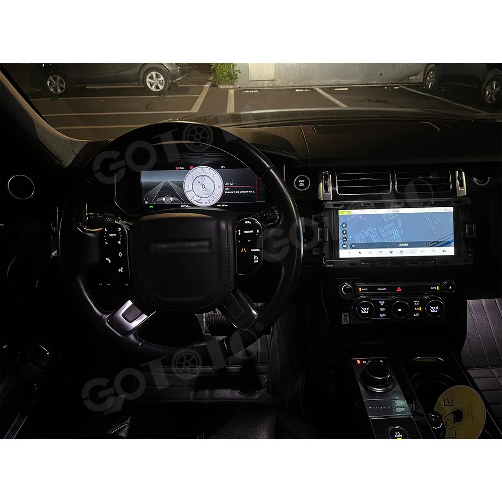 Car GPS multimedia player For Land Rover Range Rover Autobiograph LCD Instrunent Speedometer Virtual Cockpit Display Screen