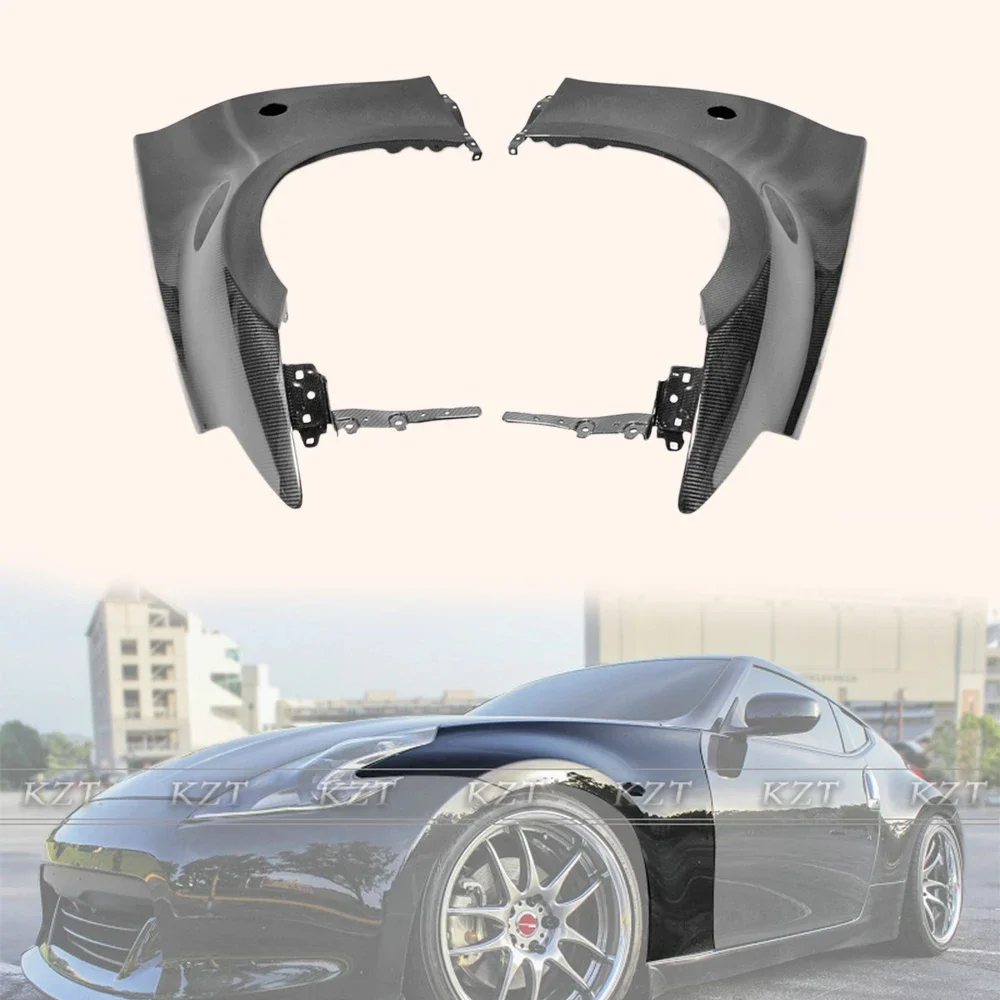 

For Nissan 09 Onwards 370Z Z34 Oem Style Front Fender Carbon Fiber