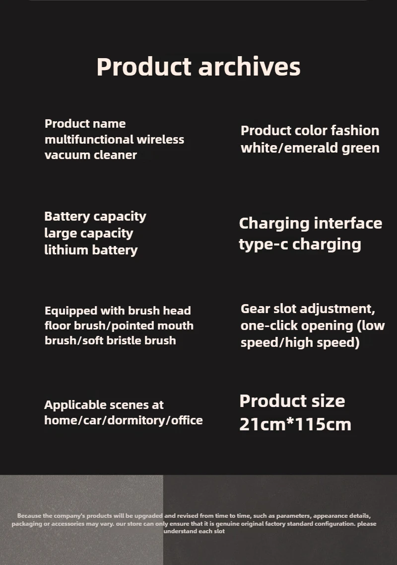 Colector de polvo de limpieza 3 en 1 para el hogar, aspirador de mano inalámbrico integrado con carga de succión y remolque