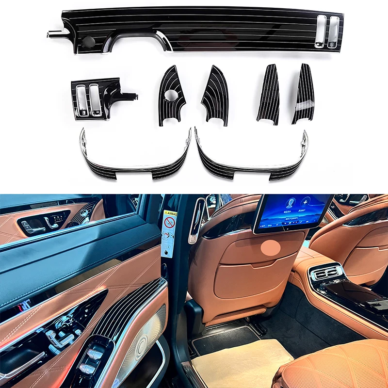 Fit for Benz S400L S450L Maybach S480 2021-2022 High Quality Modified Original Piano Wood Paint Trim Interior Accessories