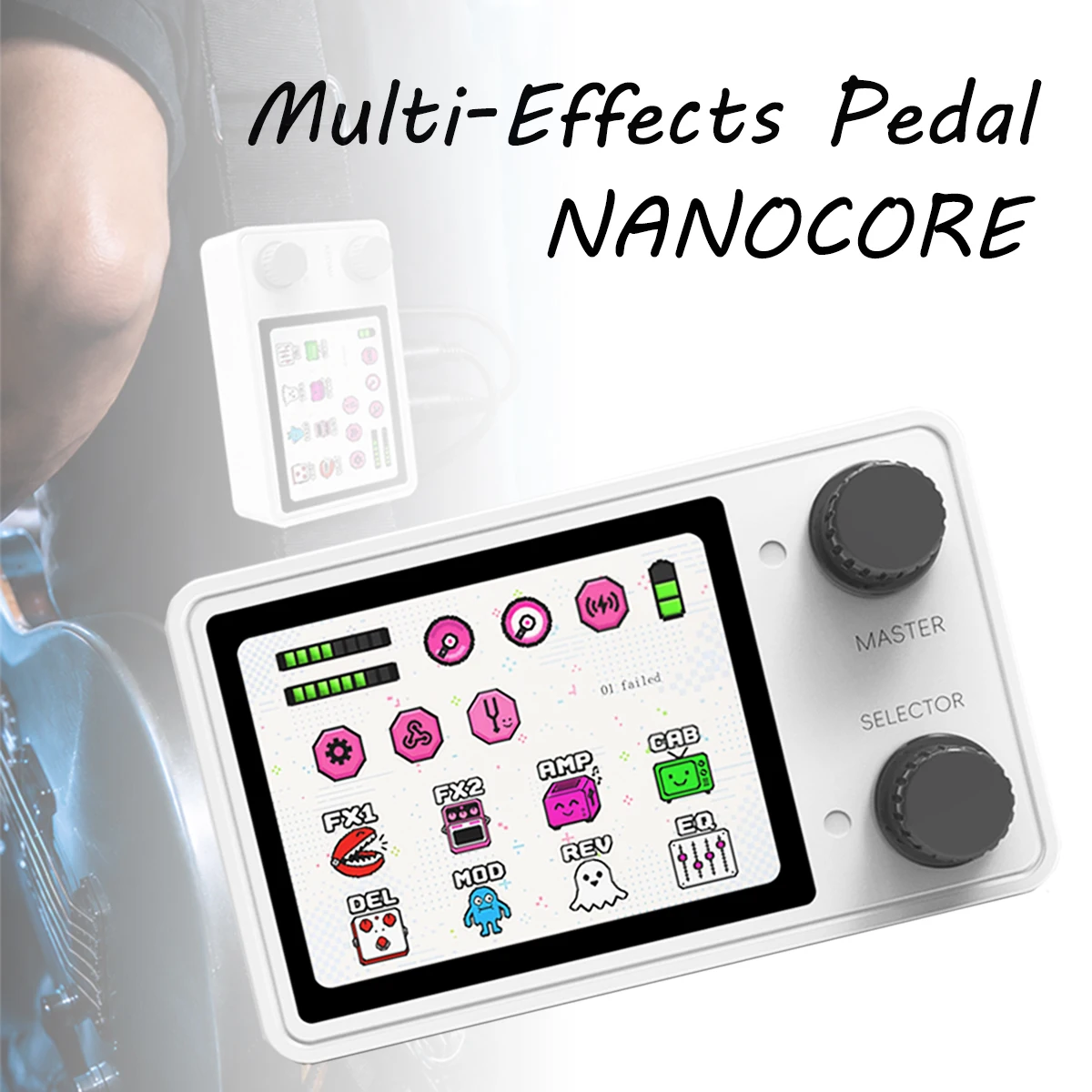 livtra-nanocore-guitar-multi-effects-processor--126g-pocket-guitar-fx-9-10h-battery-24-screen-nam-ir-support-for-guitar