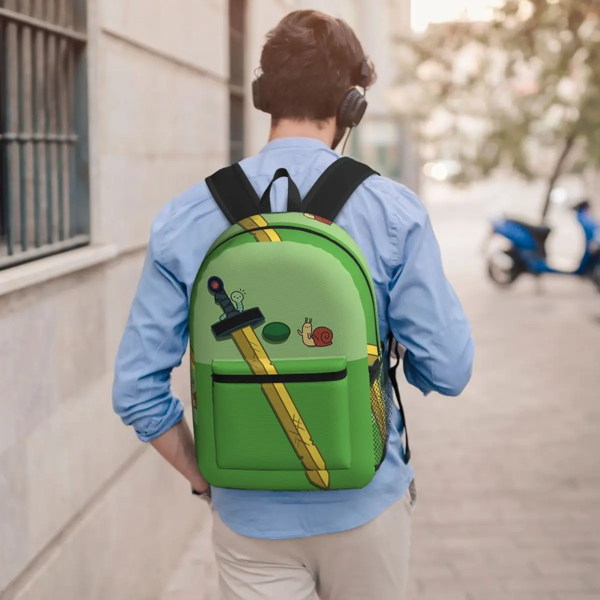 

Finn The Human Adventurer Backpack Backpack Boys Girls BookBag Children School Bag Computer Shoulder Bags for Men Women