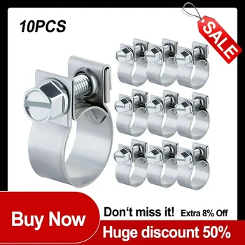 10 pièces tuyau de carburant pince 7-9mm 9-11mm en acier au carbone huile eau CPU Air gaz tuyau fixation Tube pince métal fixation matériel
