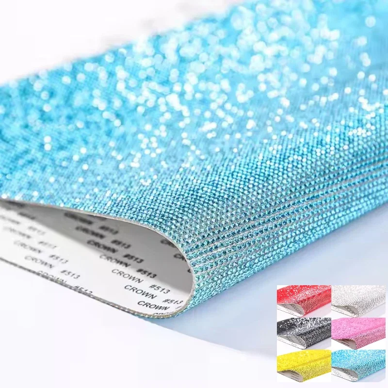 

Natural Color Glitter Rhinestone Sticker Sheet Diamond microphone sleeve Cristal Sheet Rhinestone for phone mic Decoration