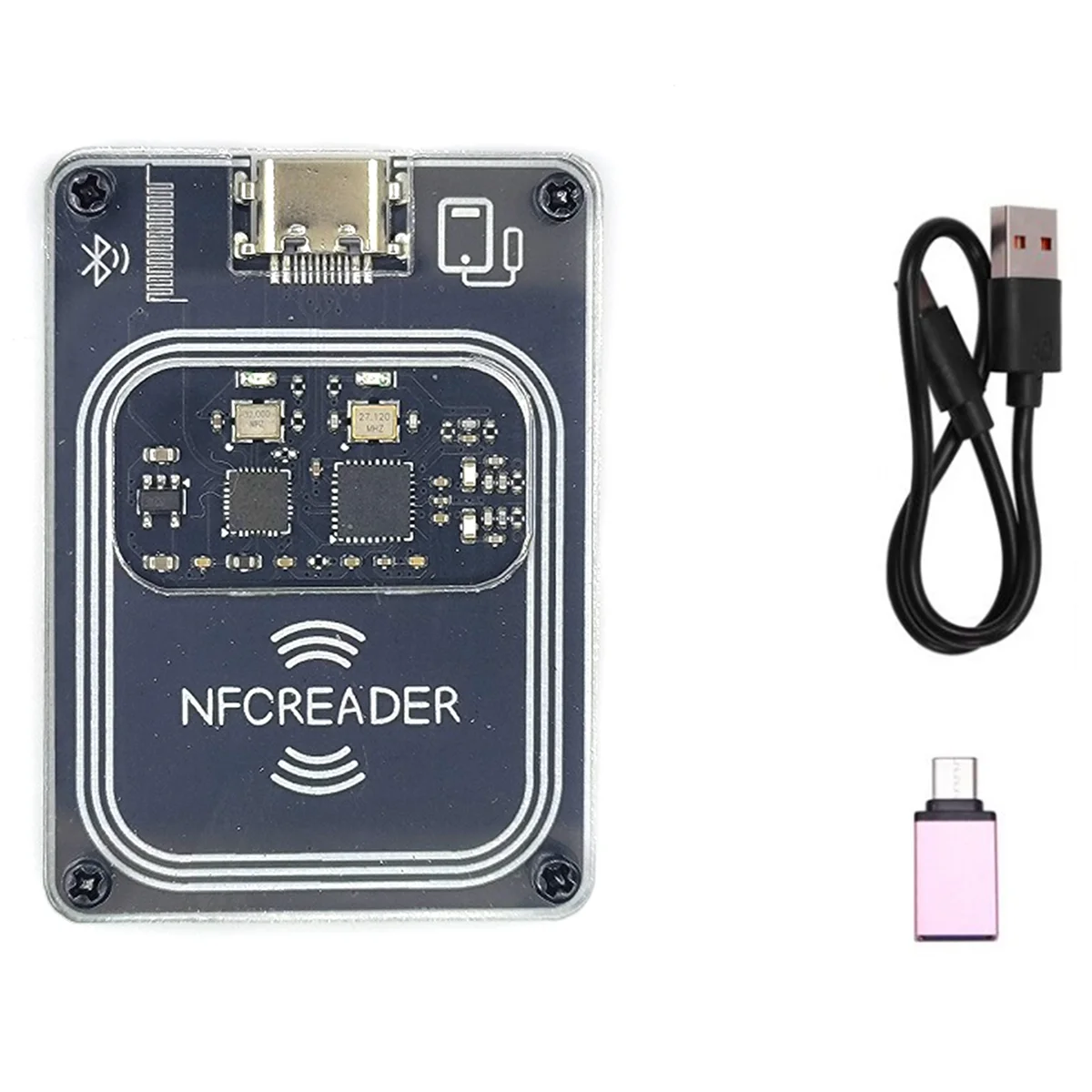 N87R PCR532 NFC RFID Bluetooth Wireless Module IC Card Reader Writer RFID Emulator Minicopy with Type-C Interface