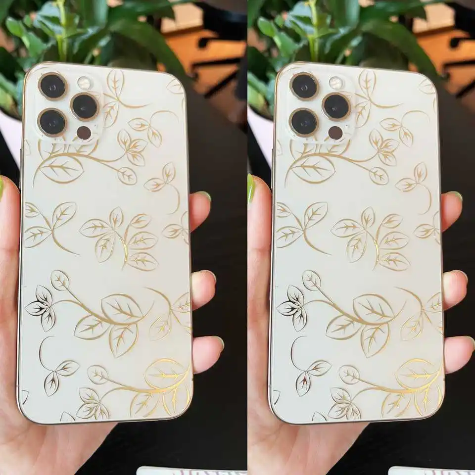 VORMIR 50pcs Transparent Laser Phone Back Skin Sticker Rear Micas Print Decorative Film DIY For Screen Protector Cutting Machine