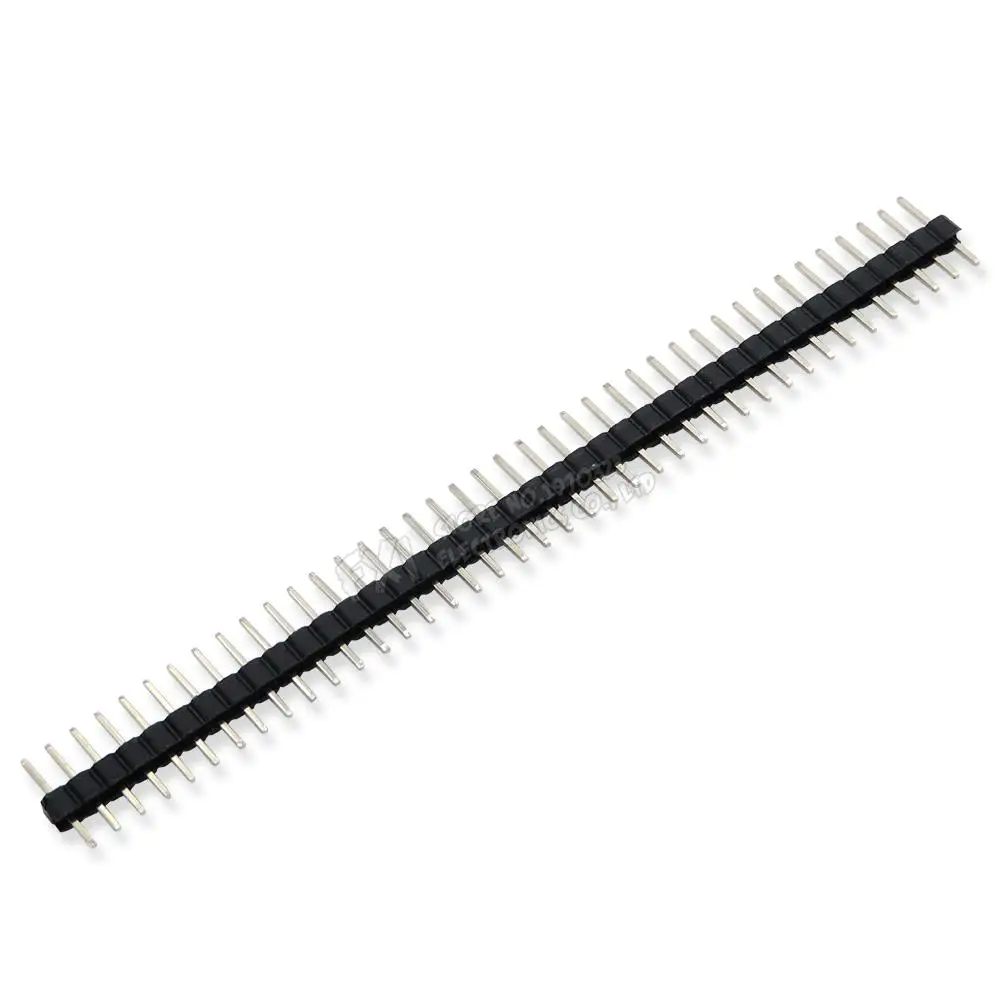 10 buah 40 Pin 1x40 2x40 baris ganda tunggal pria 2.0 Strip konektor Header Pin dapat pecah UNTUK Arduino hitam 2.0MM 90 derajat