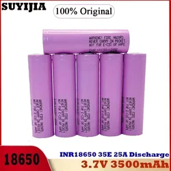 18650 Battery 100% Pack INR18650-35E 3500mAh 3.7V 20A Rechargeable 18650 Li-ion Battery for Toys Power Tools Flashlight