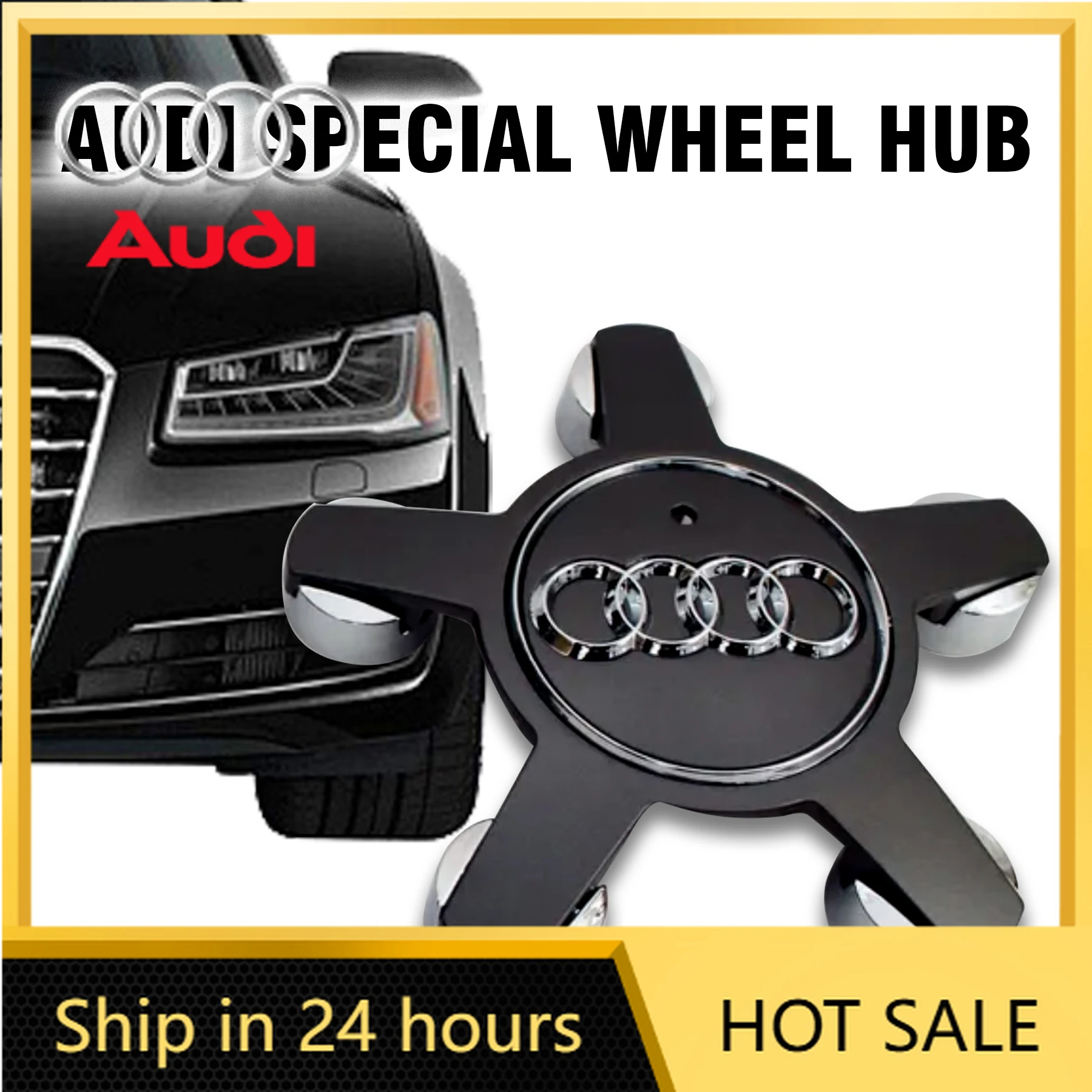 

4 шт. 135 мм колпаки на центральные отверстия колесных дисков с пятью шпильками, накладки на ступицы, значки, автоаксессуары для Audi A3 A4L A5 A6L A7 Q5 A8L TT R8 S6 S A1