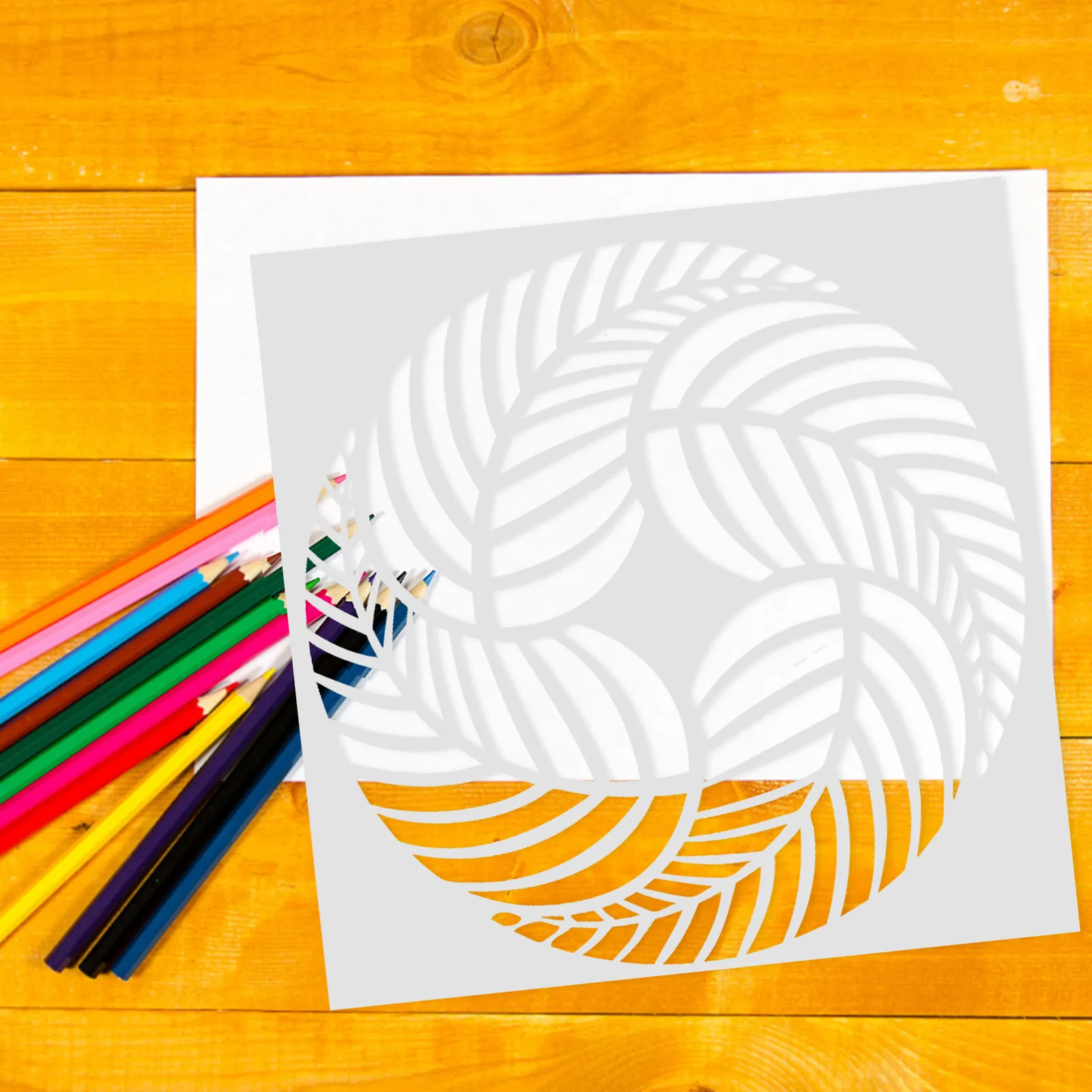 

3 Pcs Craft Stencil Template Reusable Painting Stencils Drawing Plastic Crafting Templates Home Decor