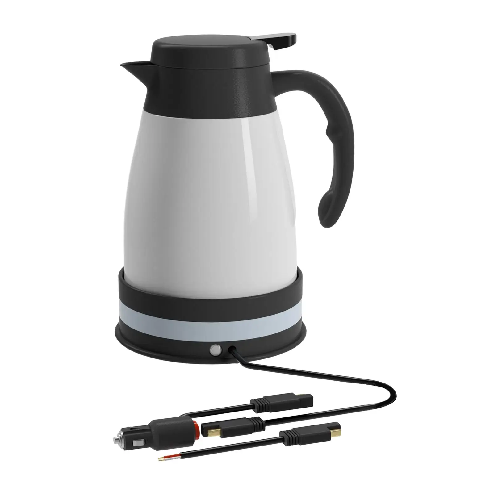 Car Electric Kettle Pot DC 24V with Cigarette Lighter Boil Water Tea Coffee Auto Shut Off Water Heater for Travel Outdoor