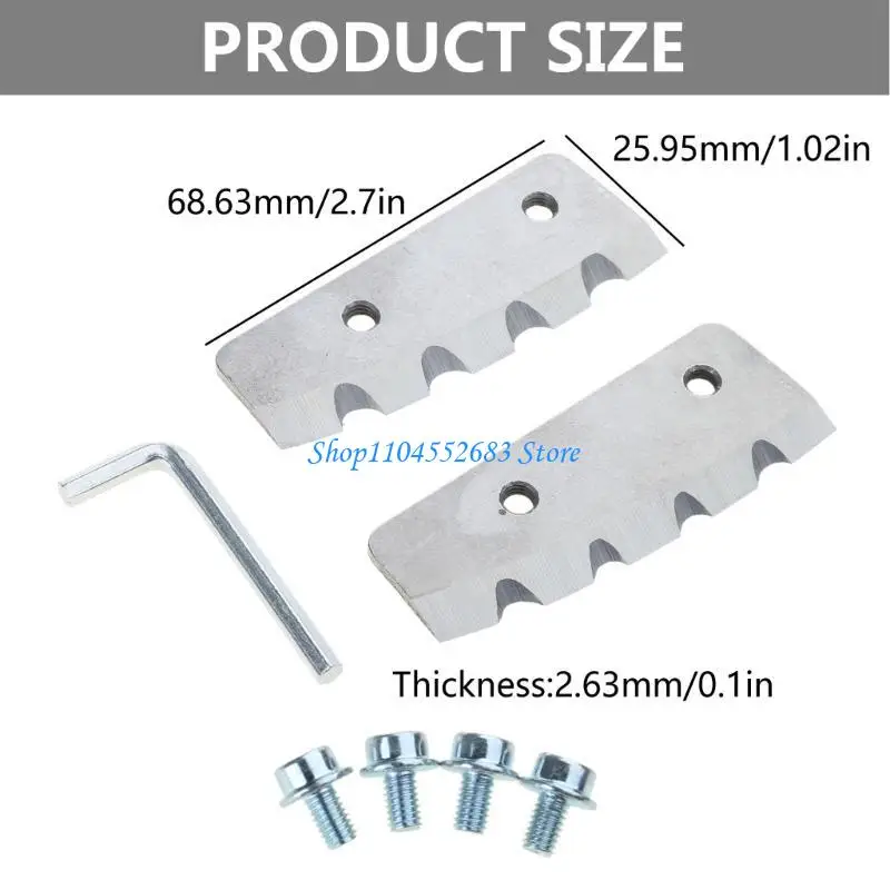 Y6GD Steel Ice Auger Drill  6 Inch Replacement Drill  Pair for Efficient Ice Drilling