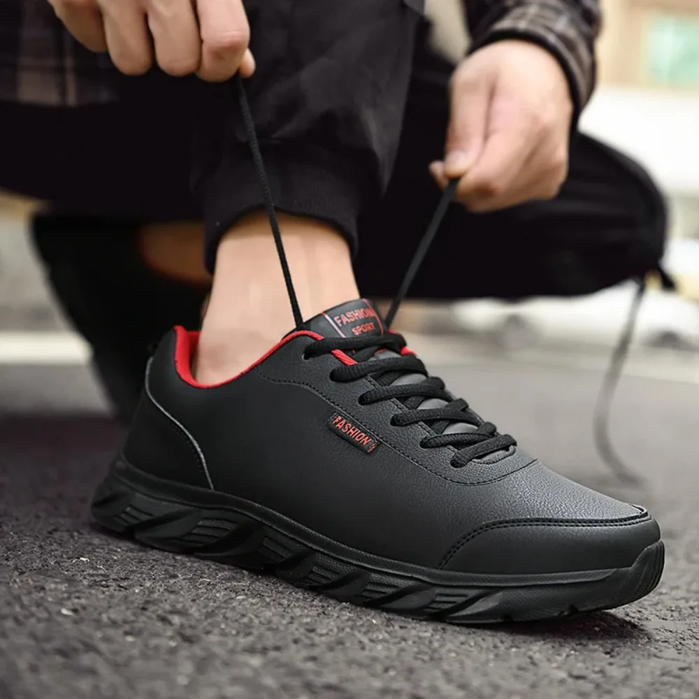 

Autumn Men's Soft Soled Leather Waterproof Sports Shoes Plus Size Men's Comfortable and Versatile Work Shoe Non Slip Casual Shoe