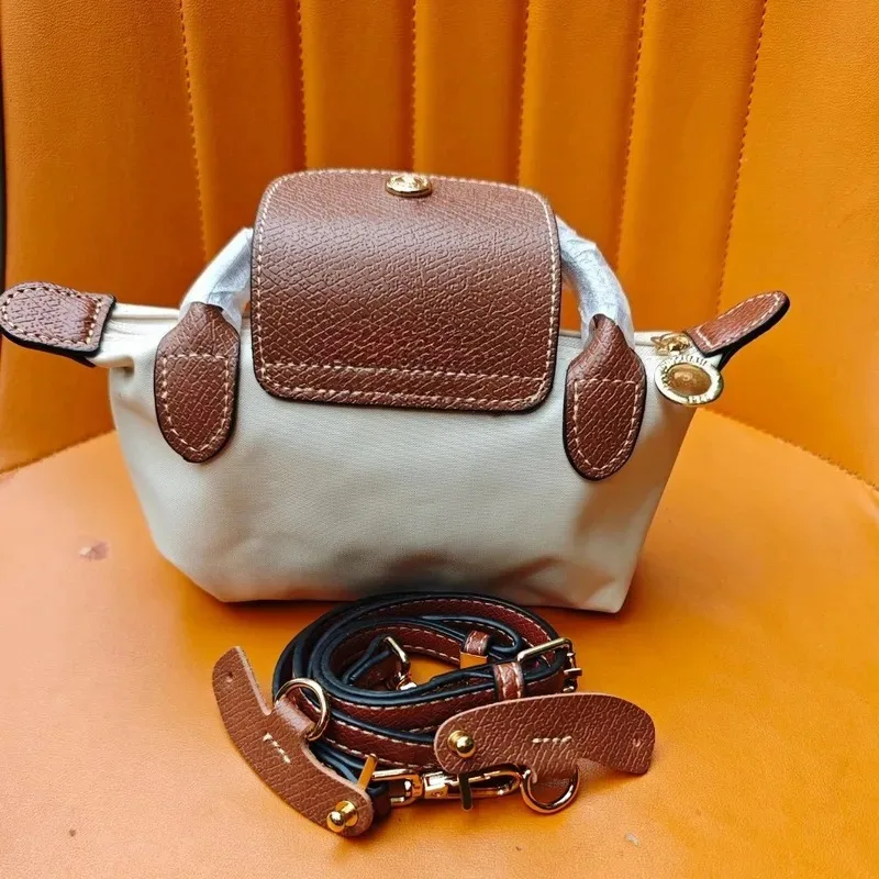 

Non punched mini nylon dumpling bag for women, multifunctional spring and autumn gold classic shoulder bag