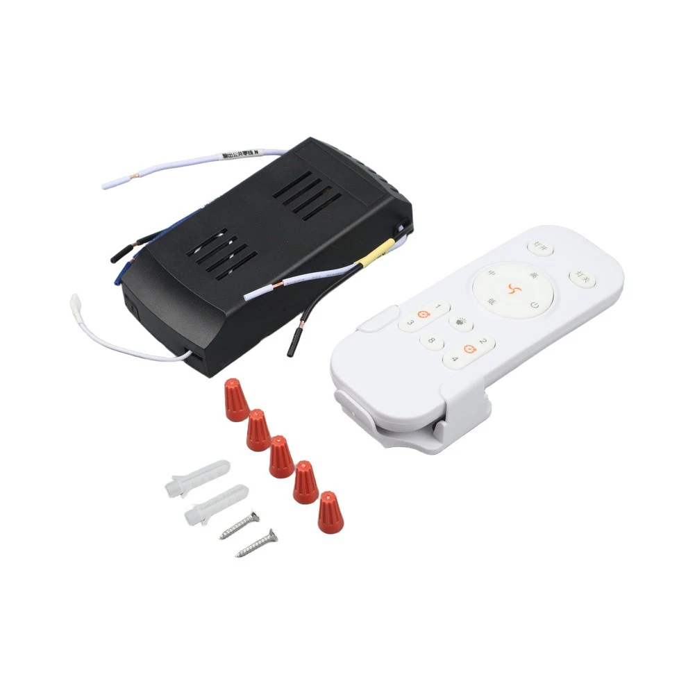 Low Voltage Inverter For ceiling Fan Light Remote Control with 3 Speeds High Medium Low and 1 2 4 8 Hour Timer