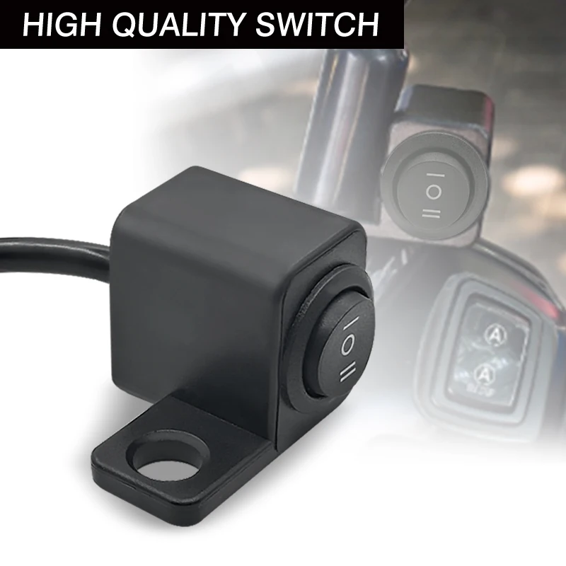 DOMINO Mini Driving Light Mirror Mount Switches Hazard Fog Light ON OFF ON Switch 3WAY