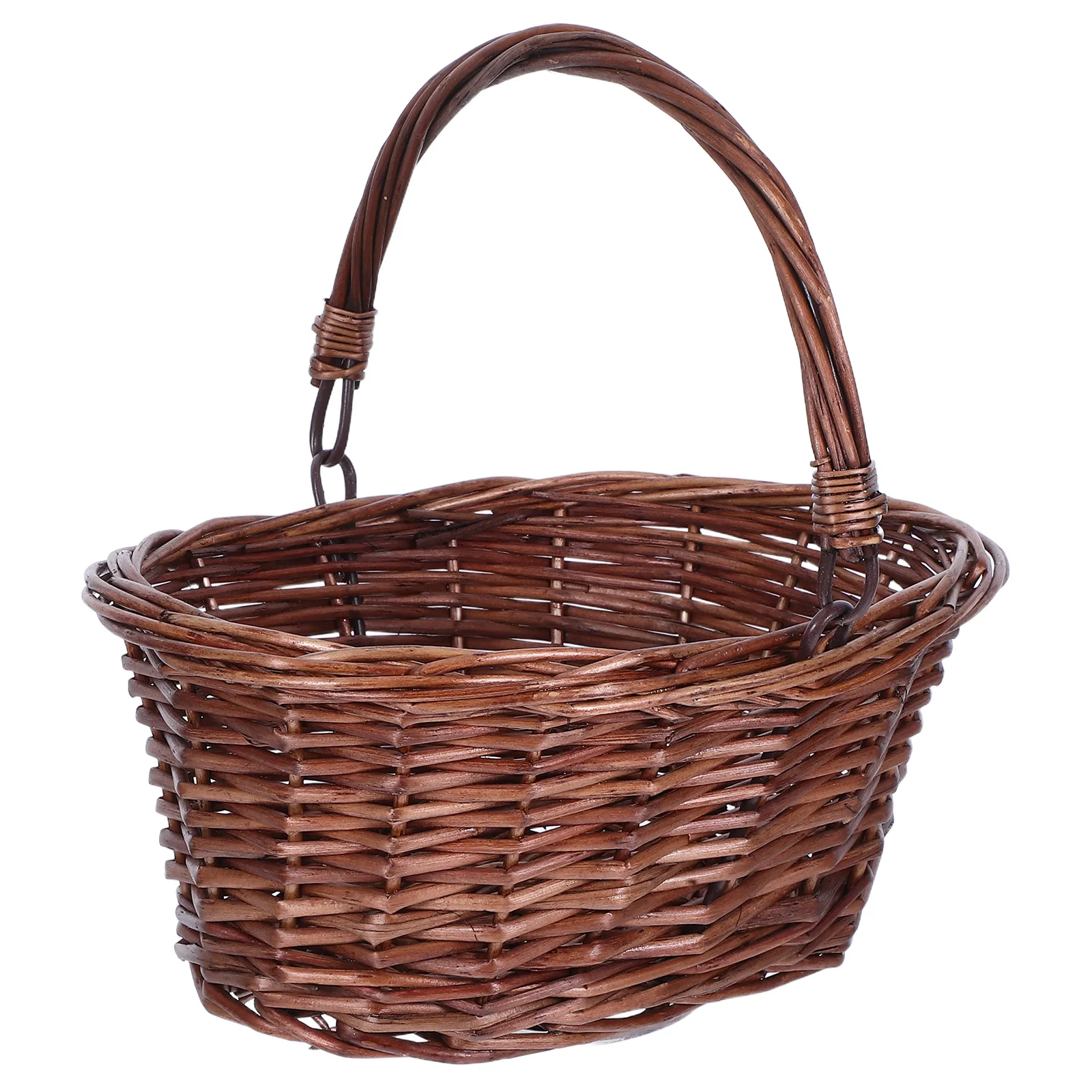 

Picnic Basket with Carry Bread Baskets for Fruit Carrying Grocery Handles Flower Girl