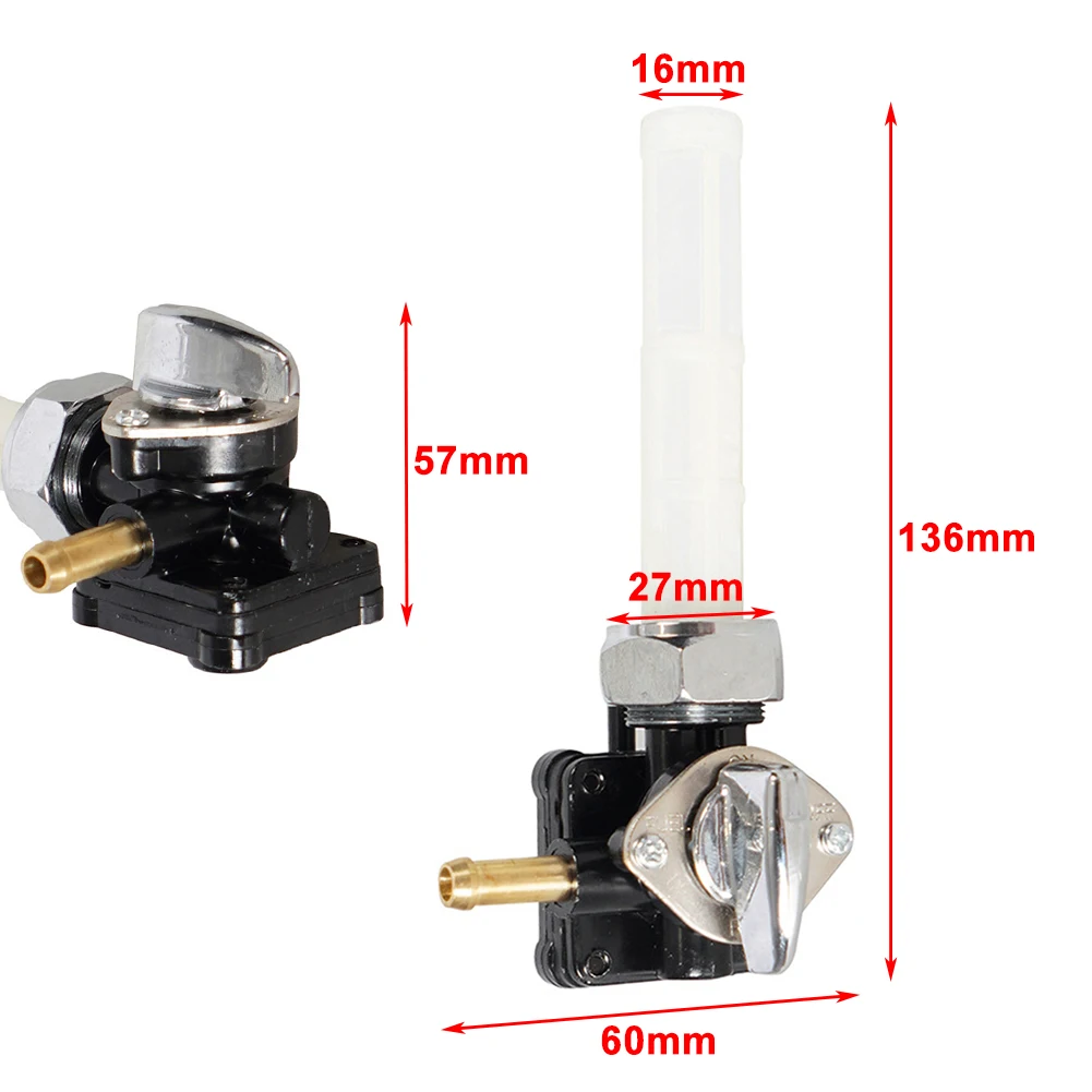 Motorcycle Fuel Valve Petcock with Male Thread for Harley Davidson FLST FXST FLT FXD 1995 1996 1997 1998 1999 2000 2001 6133894D