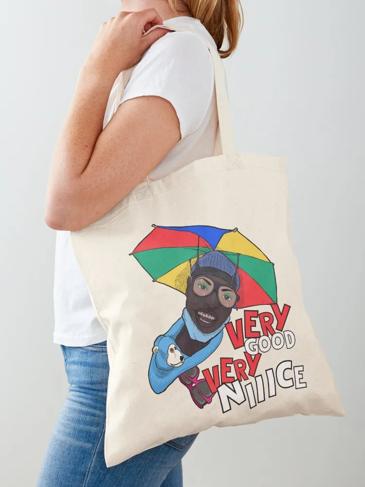 Very good very nice - hello chicken nugget! Tote Bag Women's beach bags supermarket folding bag Eco bag Portable shopping
