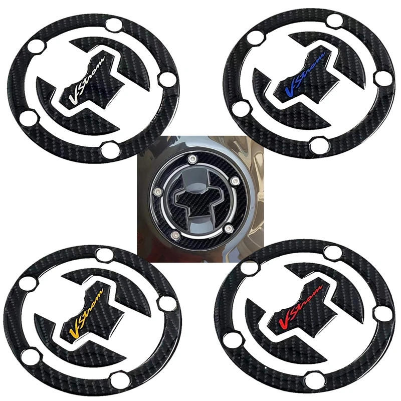 

Carbon Fiber 3D Emblem Fule Tank Gas Cap Pad Protective Decal Sticker For Suzuki GSX250R DR160 Gixxer155 DL250 650 V-Strom 1050