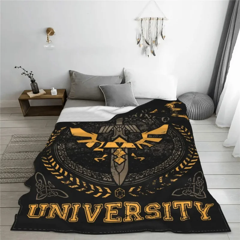 

Hyrule University Fleece Awesome Warm Throw Blankets for Bed Sofa Winter