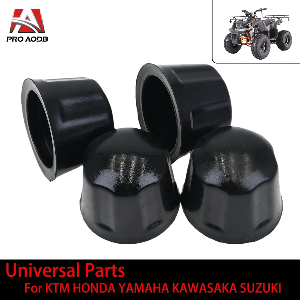 

4pcs Motorcycle Accessories Universal Parts Rubber Axle Protection Dust Cover Caps For 50cc 70cc 110cc 125cc ATV Quad Bike moto