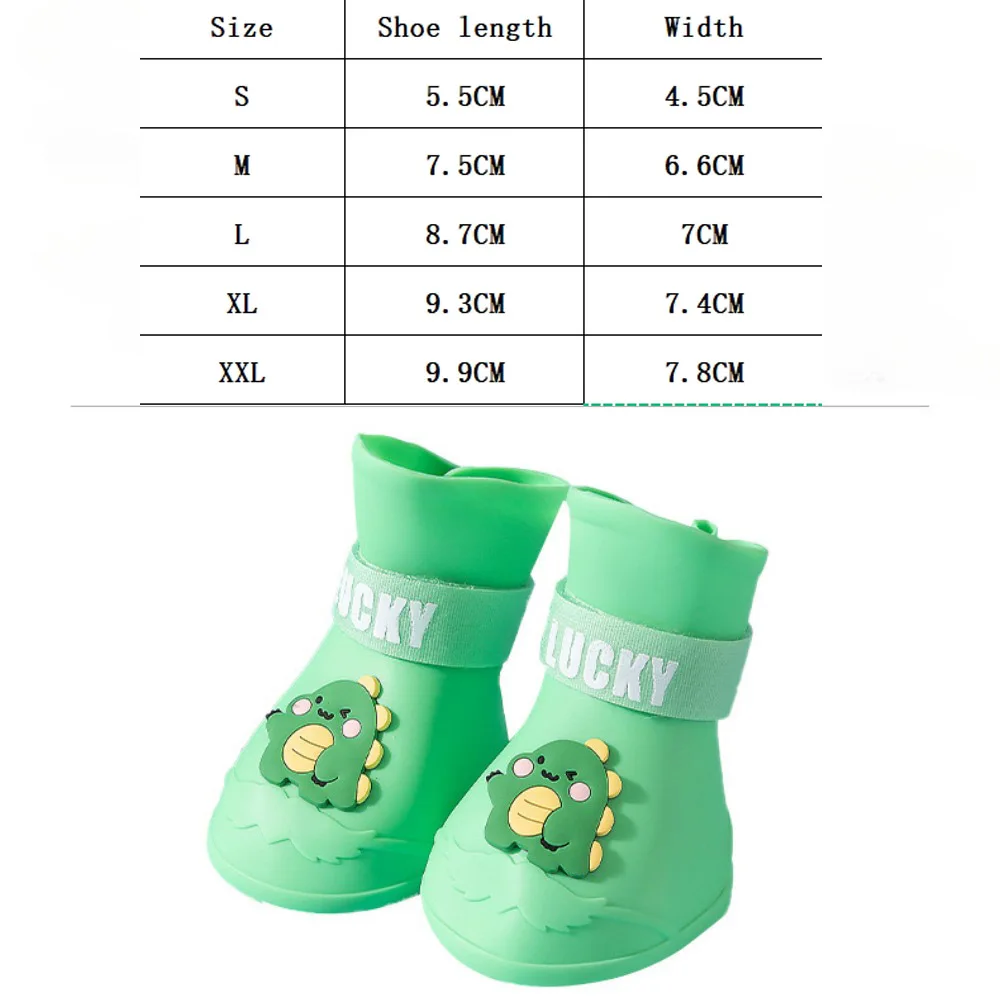 Waterproof Dog Boots 4PCS Dog Shoes for Snow and Rain Dog Shoes for Small and Large Dogs