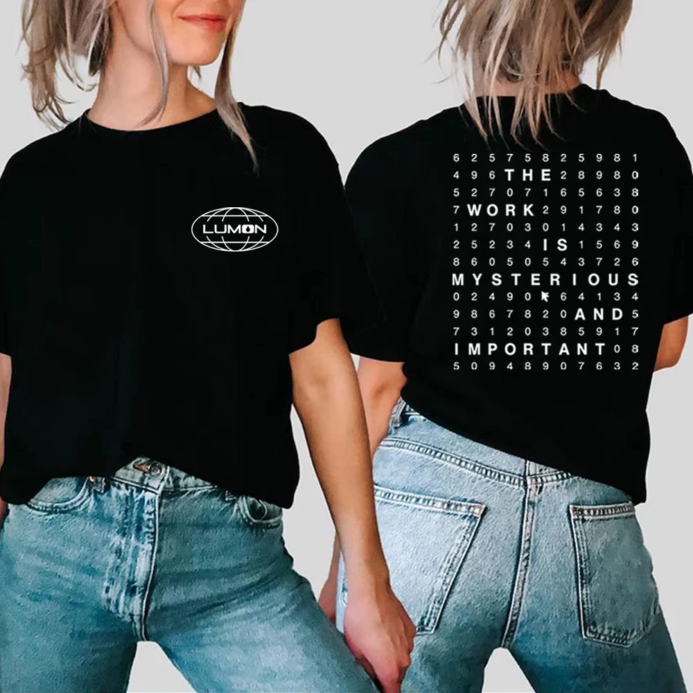 Lumon Industries Severance Shirt Lumon T-Shirt The Work Is Mysterious and Important Shirt Severance Tv Show Merch Casual Tops