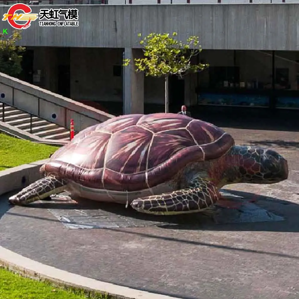 Tortue gonflable géante, modèle de décoration de scène, Animal publicitaire, tortue de mer gonflable pour affichage océanique, expédition rapide