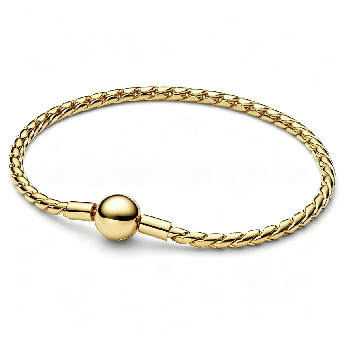 Herzförmige Schlangenkette S925 Reines Silber Klassisches Armband Geeignet für DIY-Charm Damenschmuck Valentinstagsgeschenke – Detail 2